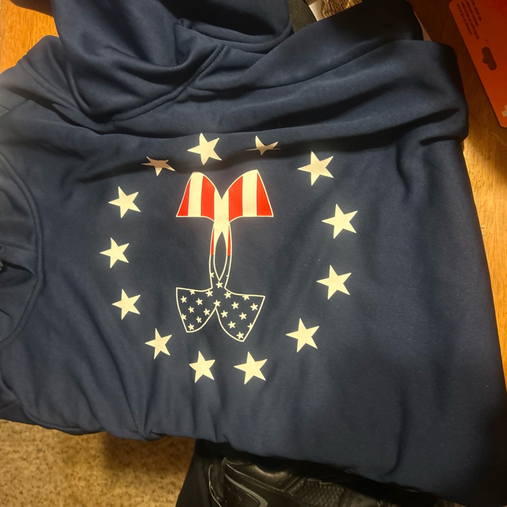 Under Armour Kids Navy Blue Star Graphic Hoodie